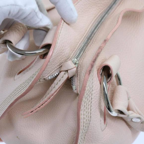 CELINE Hand Bag Leather Pink Auth 63531 - Picture 10 of 16